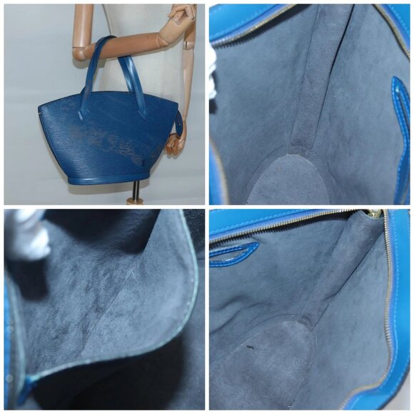 LOUIS VUITTON Epi Saint Jacques Shoulder Bag Blue - Picture 15 of 15